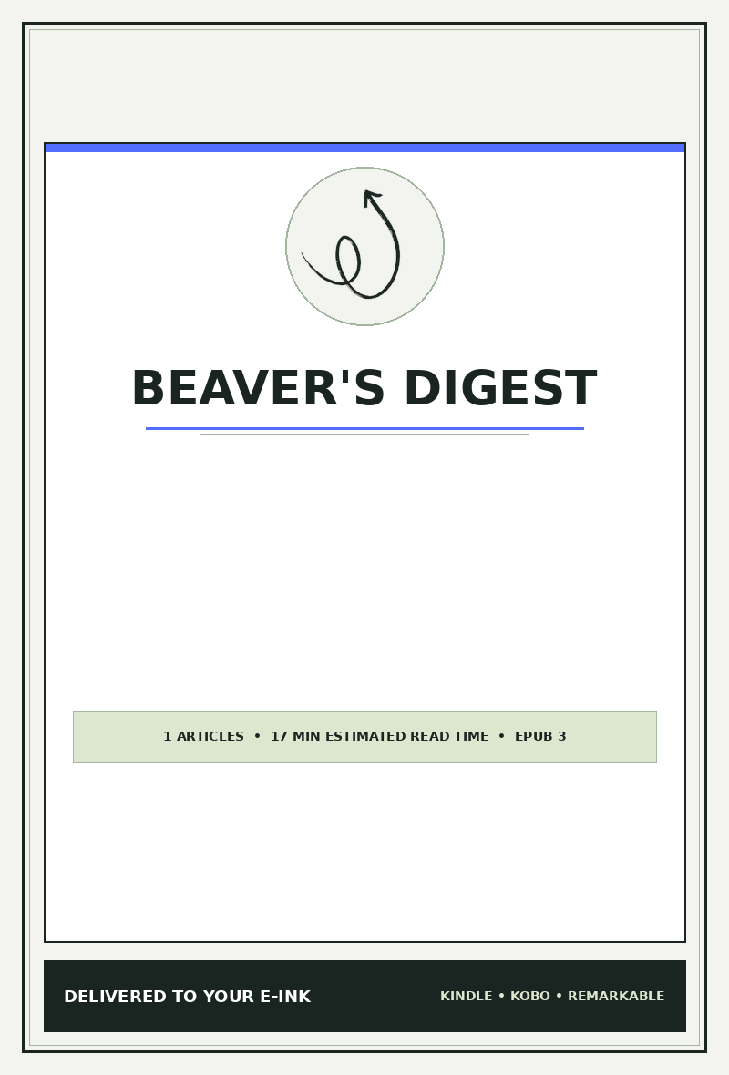 Beaver's Digest Ebook Cover Template